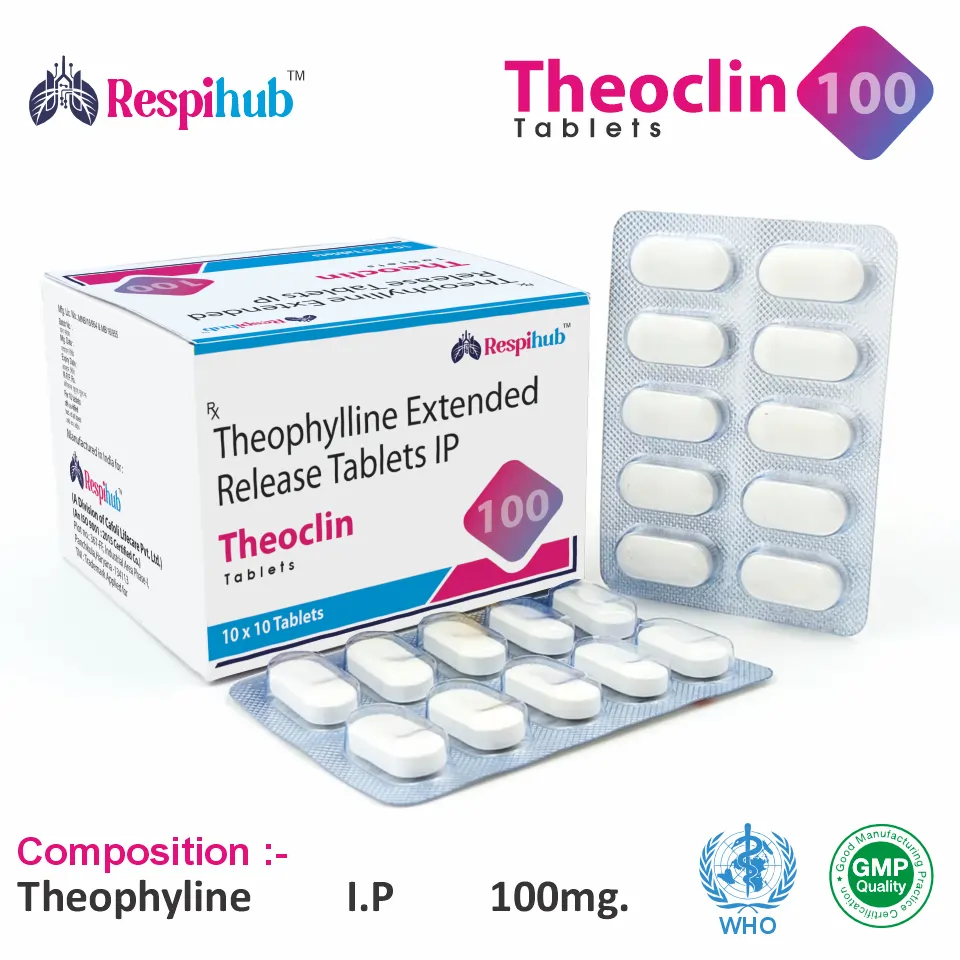 Theophylline 100mg Tablet from Top Pharma Company in India